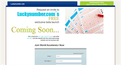 Desktop Screenshot of luckynumber.com