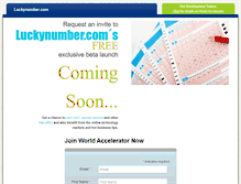 Tablet Screenshot of luckynumber.com